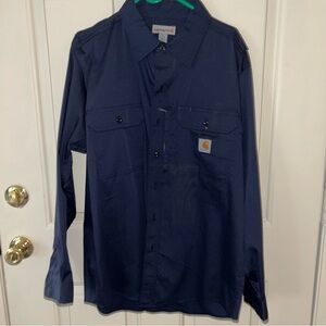 Carhartt Dark Blue button up shirt